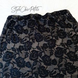 ASOS Black Stretch Lace Mini Skirt Size 6